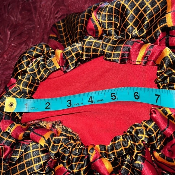 African printed satin lined hair  bonnet - Picture 7 of 10